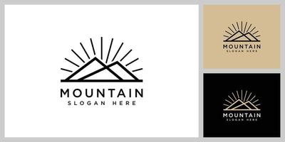 modèle de conception de vecteur de logo de montagne