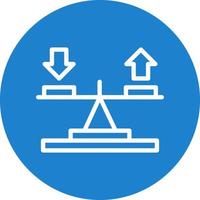 conception d'icône de vecteur d'équilibre
