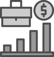 conception d'icône de vecteur d'entreprise en croissance