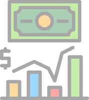 conception d'icône de vecteur de revenu