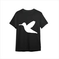 t-shirt noir avec logo unique vecteur