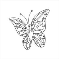 papillon coloriage adulte vecteur