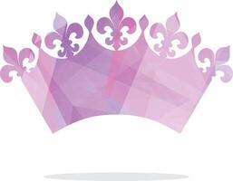 illustration de conception de logo de couronne colorée. icône de vecteur de couronne de roi abstrait.