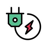 illustration vectorielle de l'adaptateur de charge sur un arrière-plan.symboles de qualité premium.icônes vectorielles pour le concept et la conception graphique. vecteur