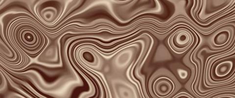 liquéfier le motif abstrait avec fond or et chocolat. arrière-plan numérique avec flux de liquéfaction. effet liquéfié fond doré. belle texture de marbre. fond coloré avec liquéfaction ondulée vecteur