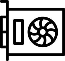 illustration vectorielle gpu sur fond.symboles de qualité premium.icônes vectorielles pour le concept et la conception graphique. vecteur