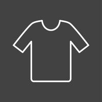 icône de ligne de vecteur de chemise unique