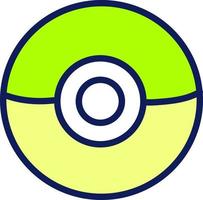 poke ball, illustration, vecteur sur fond blanc.