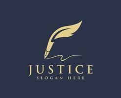 logo de justice, vecteur de conception de logo de droit, cabinet d'avocats