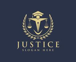 logo de justice, vecteur de conception de logo de droit, cabinet d'avocats