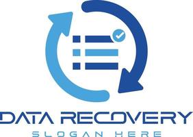 récupération de données, logo de récupération de données, données, logo vecteur
