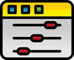 conception d'icône de vecteur de contrôle