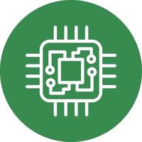 conception d'icône de vecteur de processeur