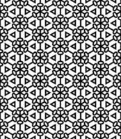 motif abstrait sans couture noir et blanc. arrière-plan et toile de fond. conception ornementale en niveaux de gris. vecteur