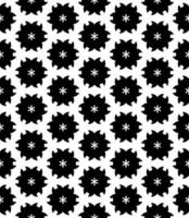 motif abstrait sans couture noir et blanc. arrière-plan et toile de fond. conception ornementale en niveaux de gris. vecteur