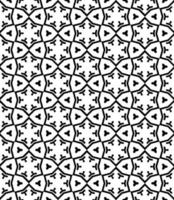 motif abstrait sans couture noir et blanc. arrière-plan et toile de fond. conception ornementale en niveaux de gris. vecteur