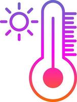 conception d'icône de vecteur de température