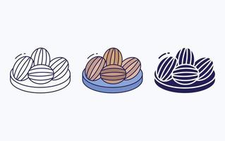 icône d'illustration de sucre de bonbons vecteur