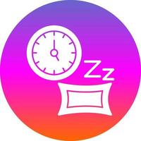 conception d'icône vectorielle de temps de sommeil vecteur