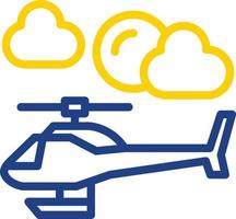 conception d'icône de vecteur d'hélicoptère