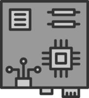 conception d'icône de vecteur de carte mère