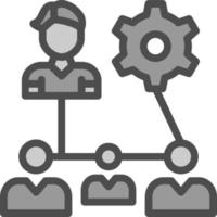 conception d'icône de vecteur de structure d'organisation