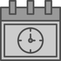 conception d'icône vecteur date limite