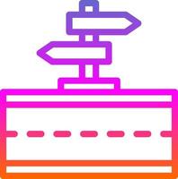 conception d'icône de vecteur de panneau de signalisation