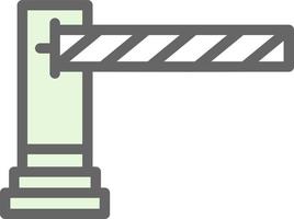 conception d'icône de vecteur de barrière de stationnement