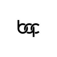 lettres bqc logo simple modernes propres vecteur