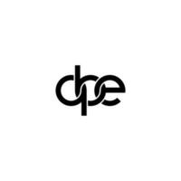 lettres qbe logo simple modernes propres vecteur