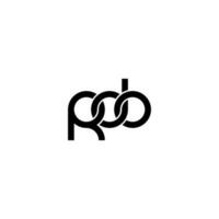 lettres rdo logo simple modernes propres vecteur