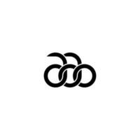 lettres aao logo simple modernes propres vecteur