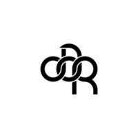 lettres dar logo simples modernes propres vecteur