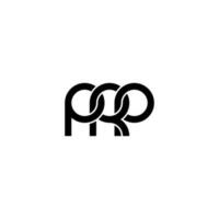 lettres prp logo simple modernes propres vecteur