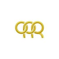 lettres opr logo simple modernes propres vecteur