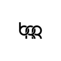 lettres brr logo simples modernes propres vecteur