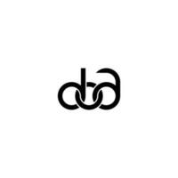 lettres doa logo simples modernes propres vecteur