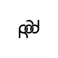 lettres rad logo simples modernes propres vecteur