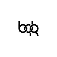 lettres bdr logo simple modernes propres vecteur