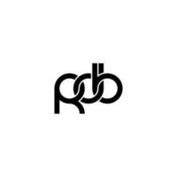 lettres rdb logo simple modernes propres vecteur