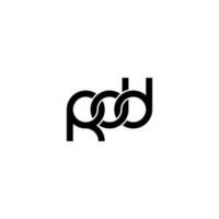 lettres rdd logo simple modernes propres vecteur