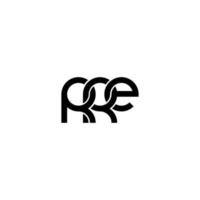 lettres rre logo simple modernes propres vecteur