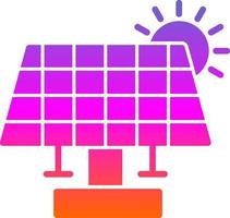 conception d'icône de vecteur d'énergie solaire