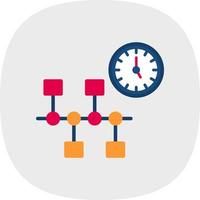 conception d'icône de vecteur de chronologie