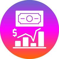 conception d'icône de vecteur de revenu