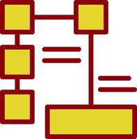 conception d'icône de vecteur d'organigramme