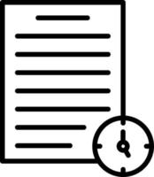 conception d'icône de vecteur de date limite de projet