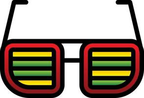 conception d'icônes vectorielles de lunettes amusantes vecteur