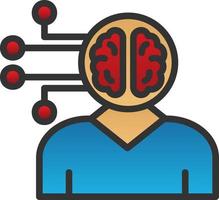 conception d'icône de vecteur d'intelligence